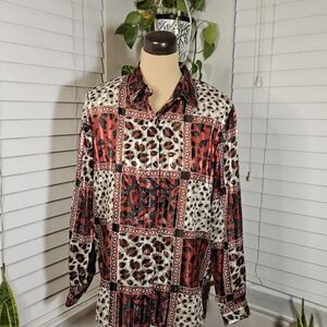 Alfred Duner Patchwork Button Down